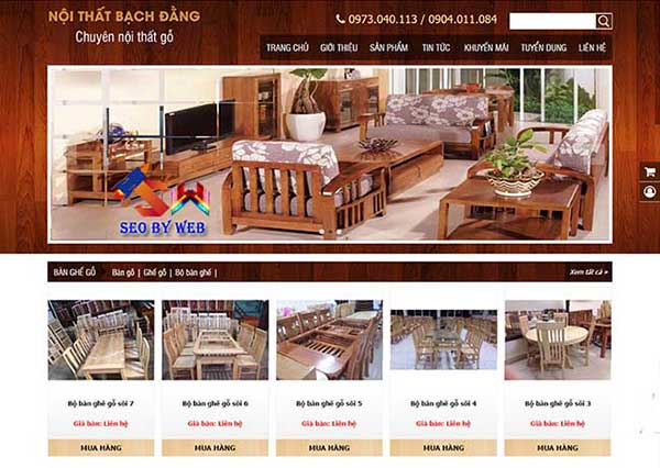 thiết kế website bán sàn gỗ