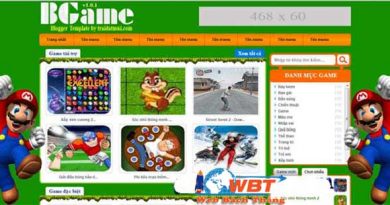 thiết kế web game