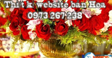 Thiết kế website bán hoa