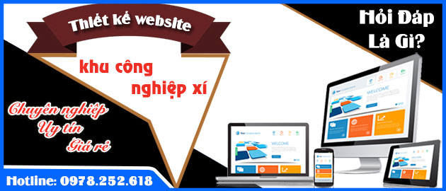 Thiết kế website khu công nghiệp xí nghiệp