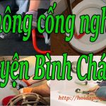 Thông cống nghẹt tại huyện Bình Chánh giá rẻ, phục vụ 24/24h- hoidaplagi