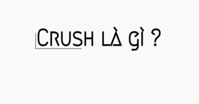 Crush là gì