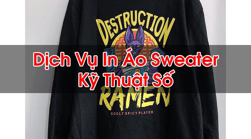 In Áo Sweater Kỹ Thuật Số